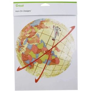 Cricut Iron-On Designs Globe Sepia Large